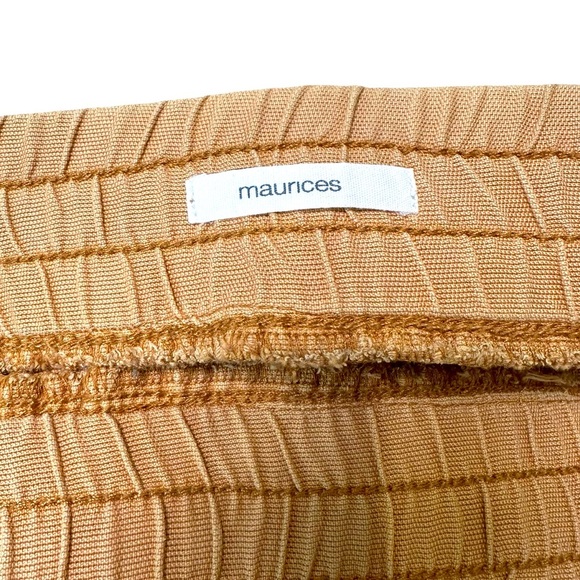 Maurices Plus Size 24W Mustard Yellow Weekender Shorts - Picture 3 of 5